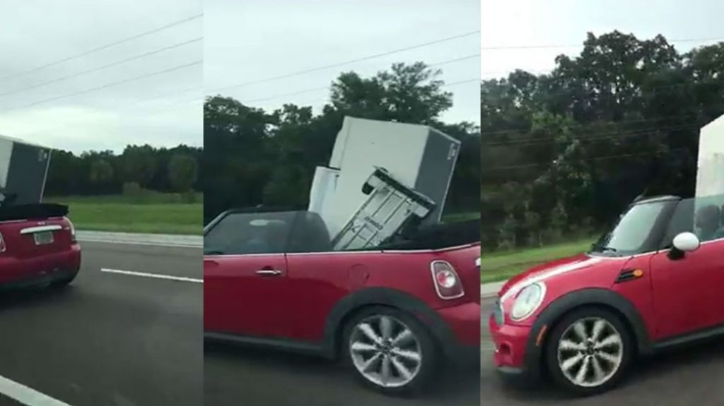  Video: Boricua carga una nevera en su Mini Cooper 