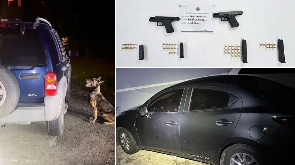  Operativo de fin de semana resulta en la confiscaci&oacute;n de armas y recuperaci&oacute;n de veh&iacute;culos robados 