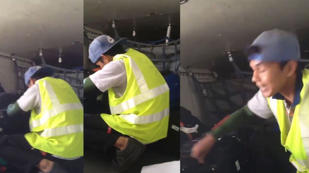  Otro Video de empleados de una aerol&iacute;nea robando en maletas de los pasajeros 