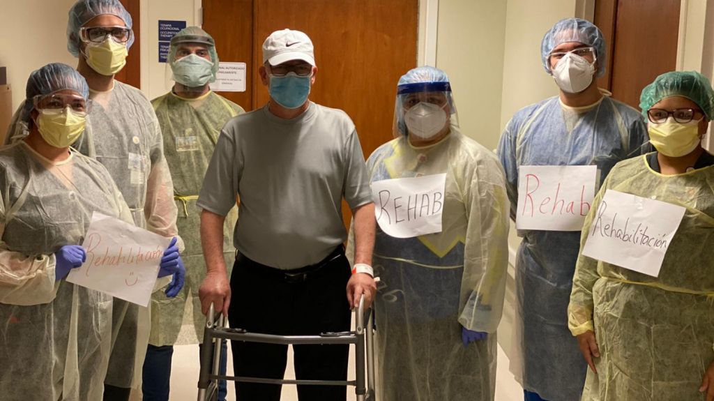  Hospital de la Concepción sana paciente de COVID-19 y logra su rehabilitación física 
