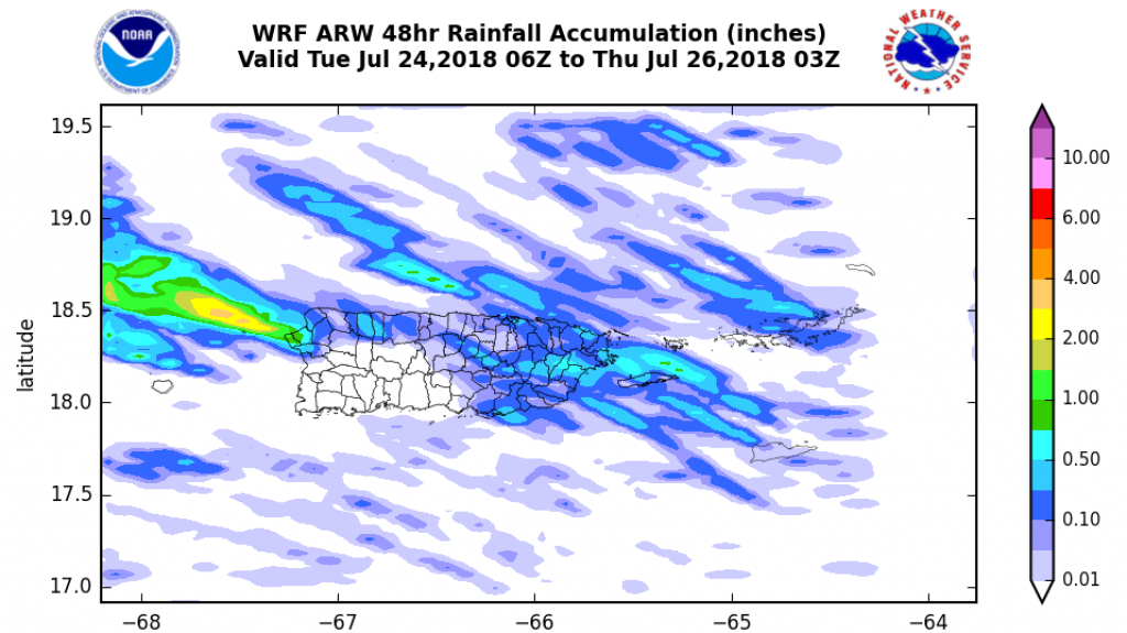  D&eacute;bil onda tropical producir&aacute; aguaceros dispersos 