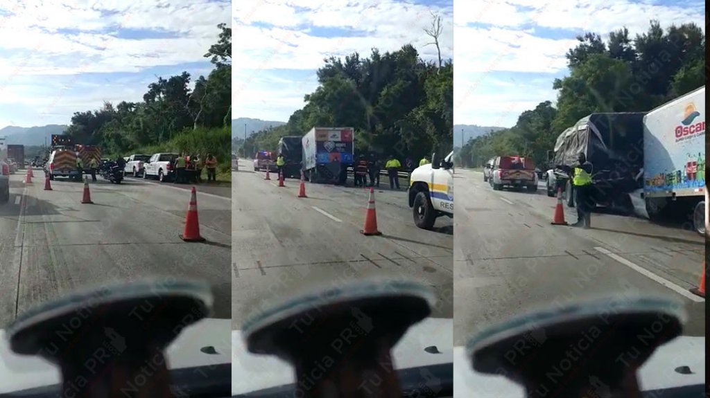  Video: Muere conductor en aparatoso accidente de camiones en el expreso Luis A Ferre 