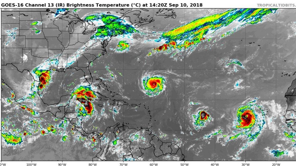  Florence y Helene se fortalecen; Isaac luce menos organizado esta ma&ntilde;ana, sin presentar cambios en trayectoria 