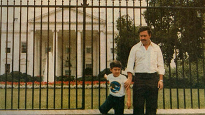 El día que Pablo Escobar estuvo en la Casa Blanca