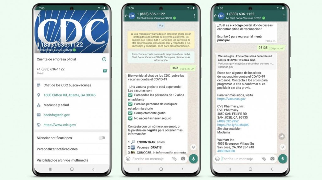  WhatsApp lanza un chat en espa&ntilde;ol en EEUU para informar sobre d&oacute;nde vacunarse 
