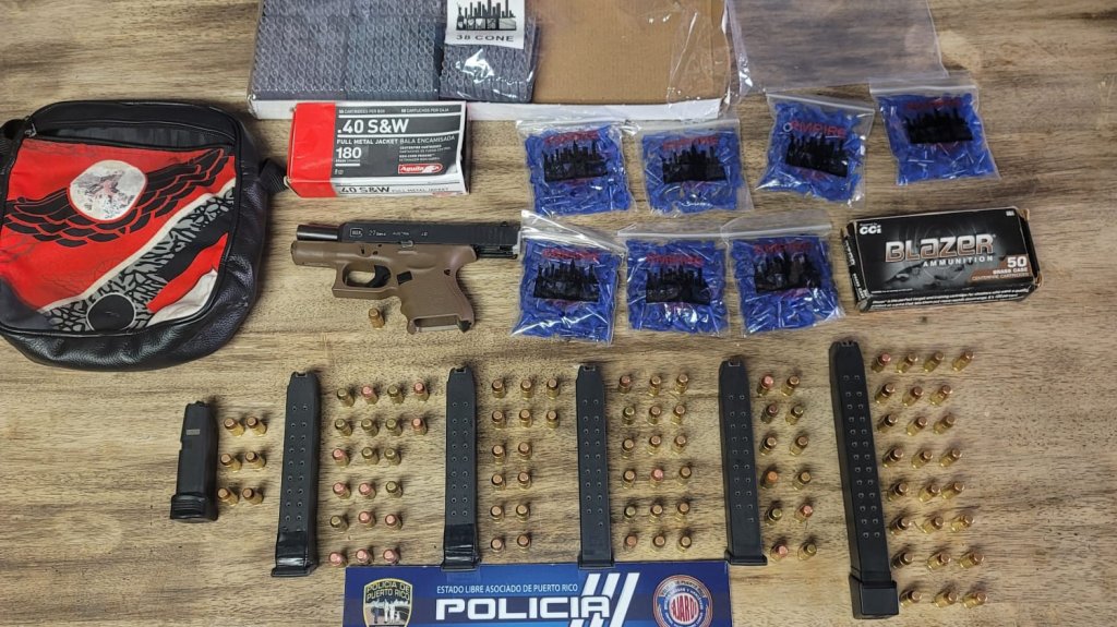  Autoridades incautan arma y municiones en Fajardo 