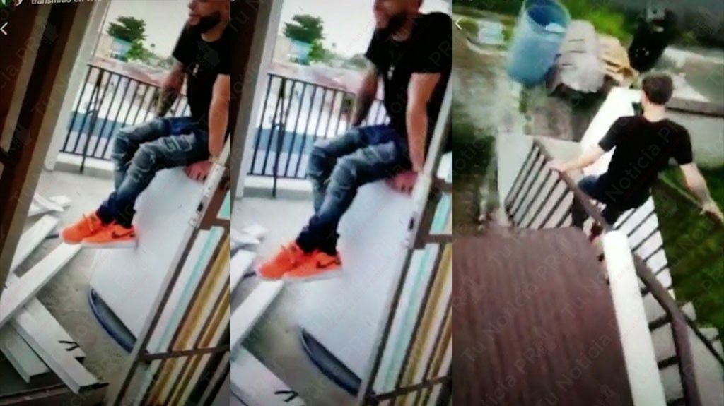  El rompi&oacute; la puerta de la casa, cuando ella comenz&oacute; a transmitir en vivo &ldquo;arranco&rdquo; y se fue 