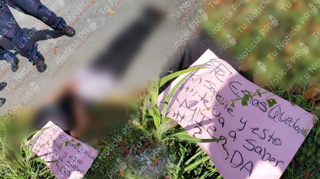  Video: Amarrado y con un letrero "por sat&eacute;lite" hombre asesinado en Bayam&oacute;n 