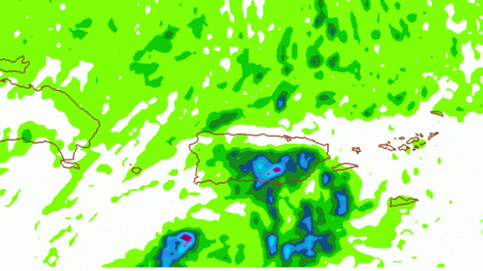 Menos actividad de lluvia durante los prÃ³ximos tres dÃ­as...