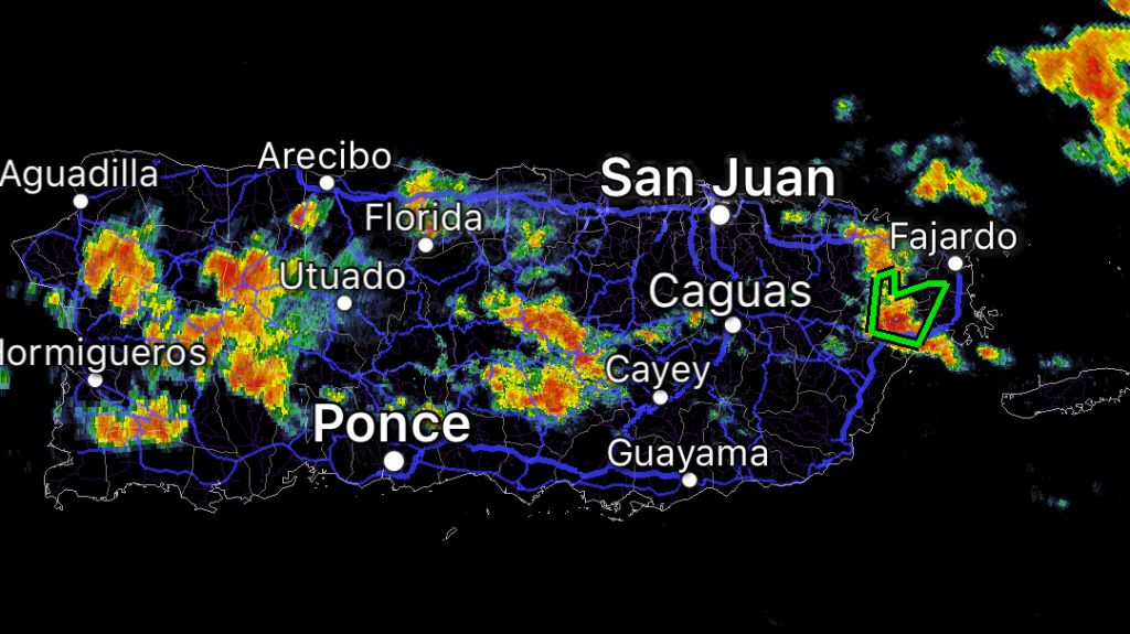  Aviso de inundaciones repentinas para Naguabo y pueblos lim&iacute;trofes 