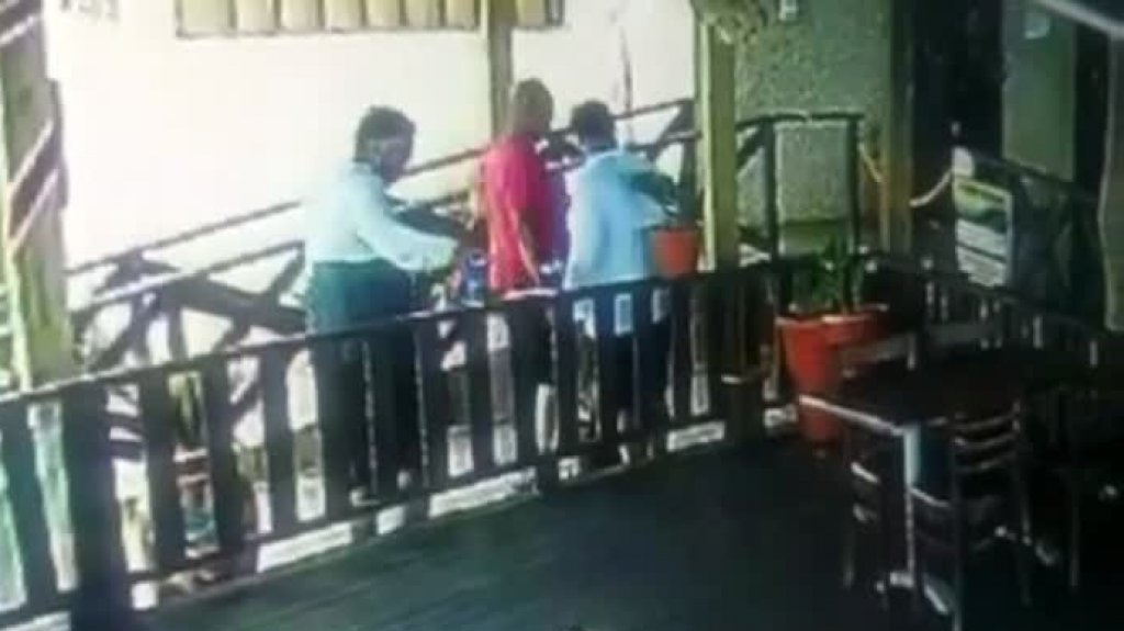  Publican video de 3 hombres clientes de restaurante en Isabela robando plantas 