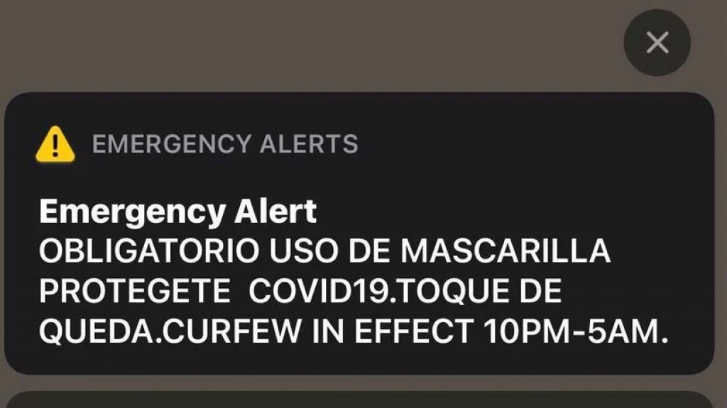  Ya no recibir&aacute;s m&aacute;s en tu celular la alerta de &ldquo;Toque de queda y uso de mascarillas&rdquo; 