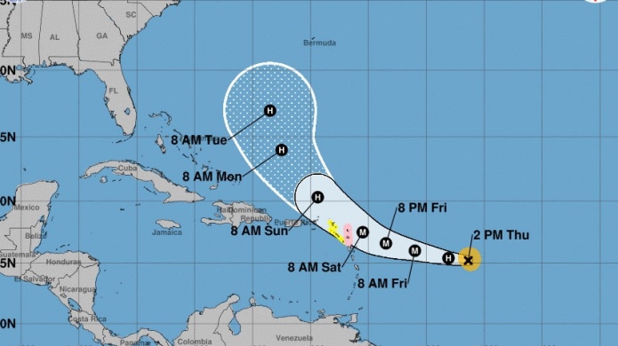 El huracÃ¡n Jose sube a categorÃ­a 2 rumbo a las Antillas Menores