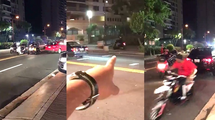 Video: Corredores de "Four Track" retan nuevamente la policÃ­a y se adueÃ±an vÃ­as principales y las aceras en el dÃ­a de navidad