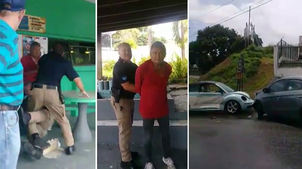  Video: Enfrentamiento entre polic&iacute;as municipales y un "Borracho" 