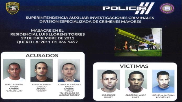 Cargos a trío por masacre de Llorens Torres en el 2011