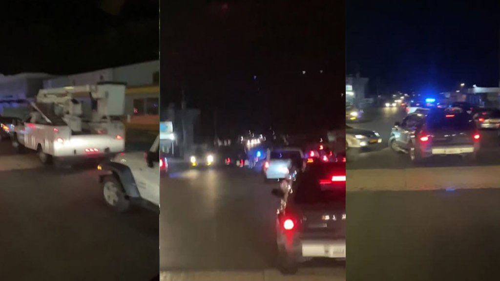  Video: Momento en que llega la polic&iacute;a con operativa para cerrar negocios anoche en Levittown 