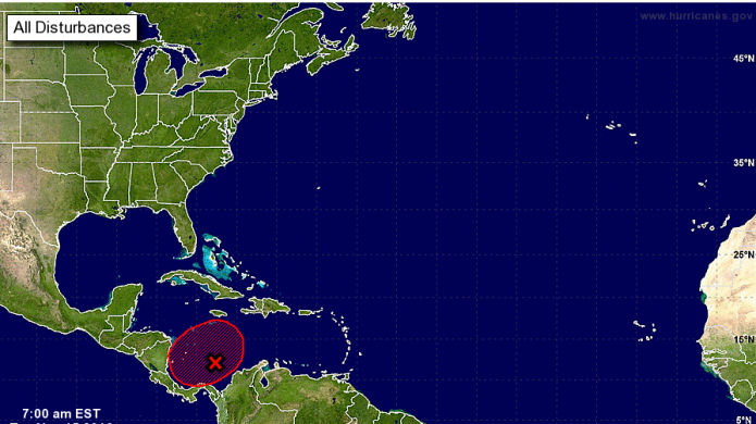 Alto potencial ciclÃ³nico para sistema de baja presiÃ³n en el suroeste del Caribe