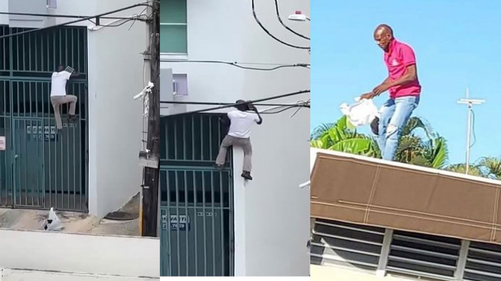  En video &ldquo;caco&rdquo; robando l&aacute;mparas solares en urbanizaci&oacute;n de Rio Piedras 