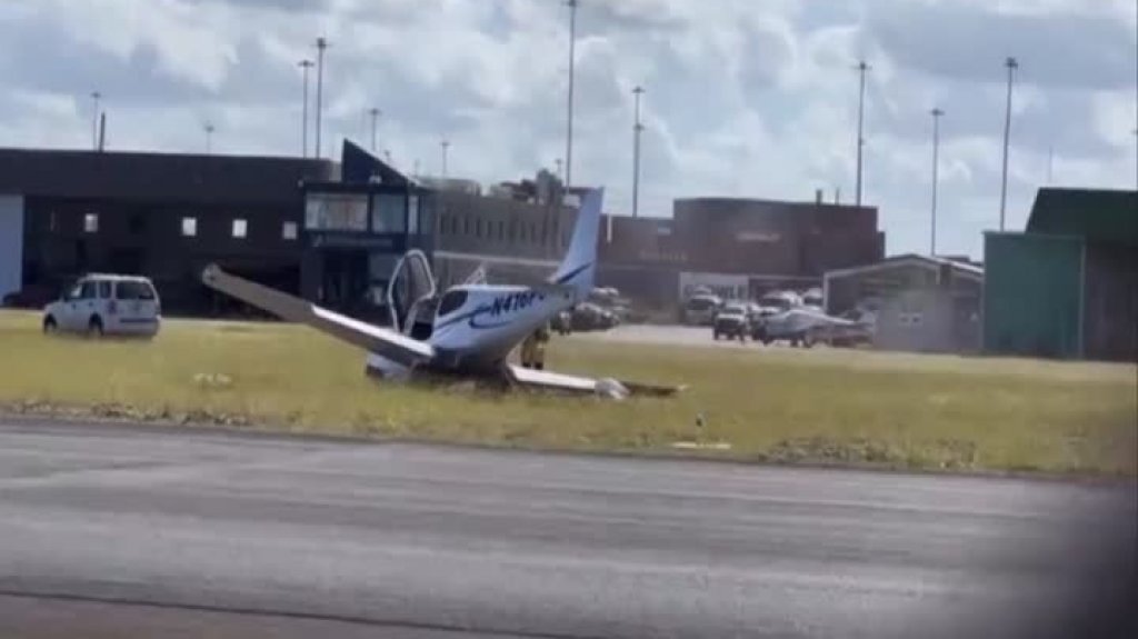  VIDEO: Avioneta realiza aterrizaje forzoso tras sufrir desperfecto mec&aacute;nico en Isla Grande 