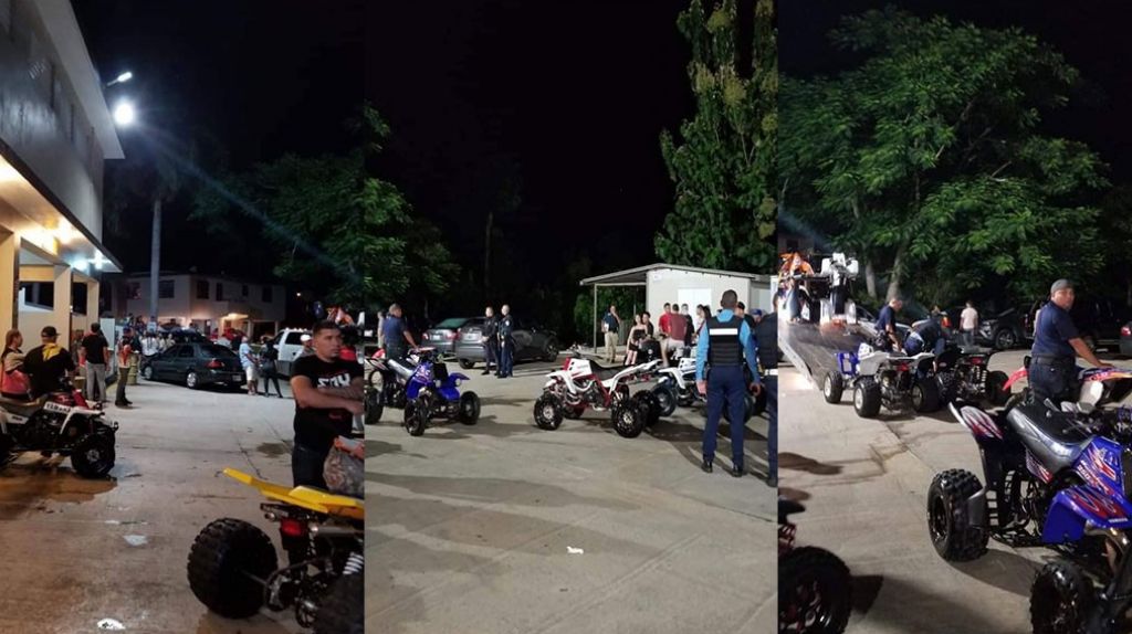  Video: Momento en que polic&iacute;as en Morovis acaban el &ldquo;Chinchorreo en &ldquo;Four Track&rdquo; 