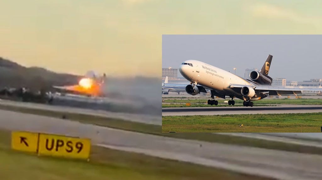  Video:Avión de carga UPS MD-11 se estrella tras despegar en Louisville; emiten orden de resguardo en un radio de cinco millas 