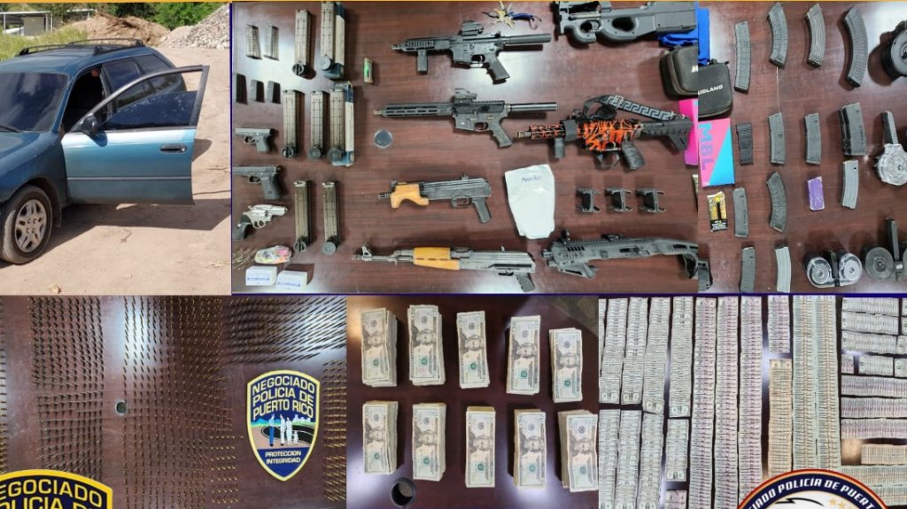  Ocupan armas de fuego, municiones y dinero en efectivo en Juana D&iacute;az 