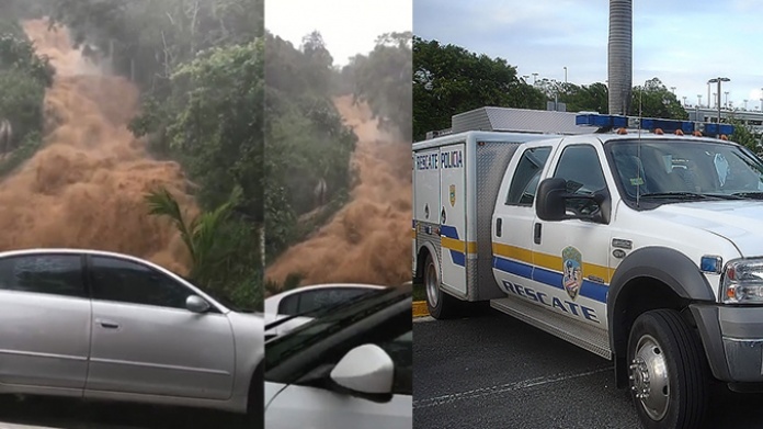 Rescatan sanas y salvas las personas atrapadas en zona boscosa de Morovis tras crecida de rÃ­o