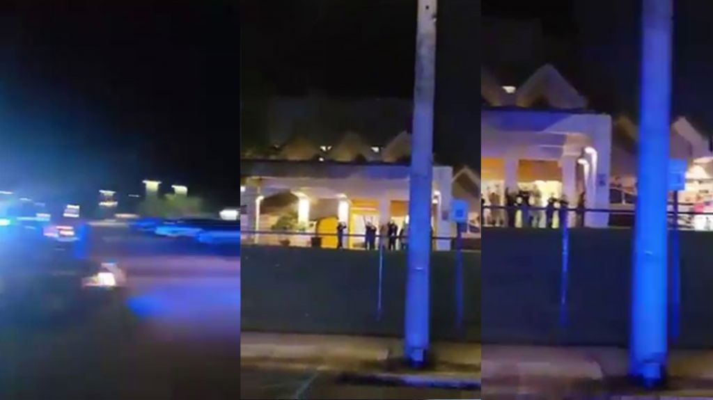  Video: Polic&iacute;as estatales llegan rendir homenaje al personal m&eacute;dico de hospital enSan Germ&aacute;n 