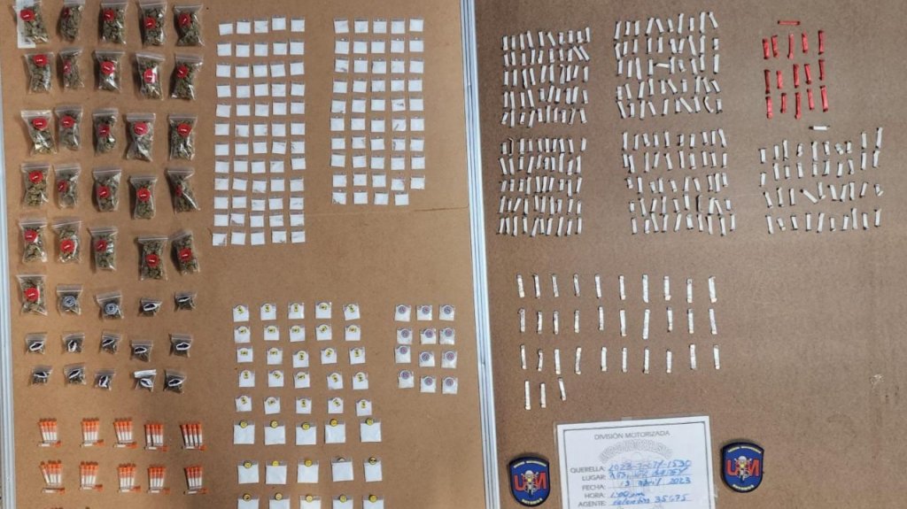  Unidad Motorizada de Bayam&oacute;n realiza patrullajes preventivos: arresto y decomiso de drogas 