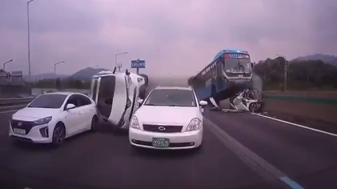 Video: Parece una pelÃ­cula de acciÃ³n, pero es un accidente de la vida real