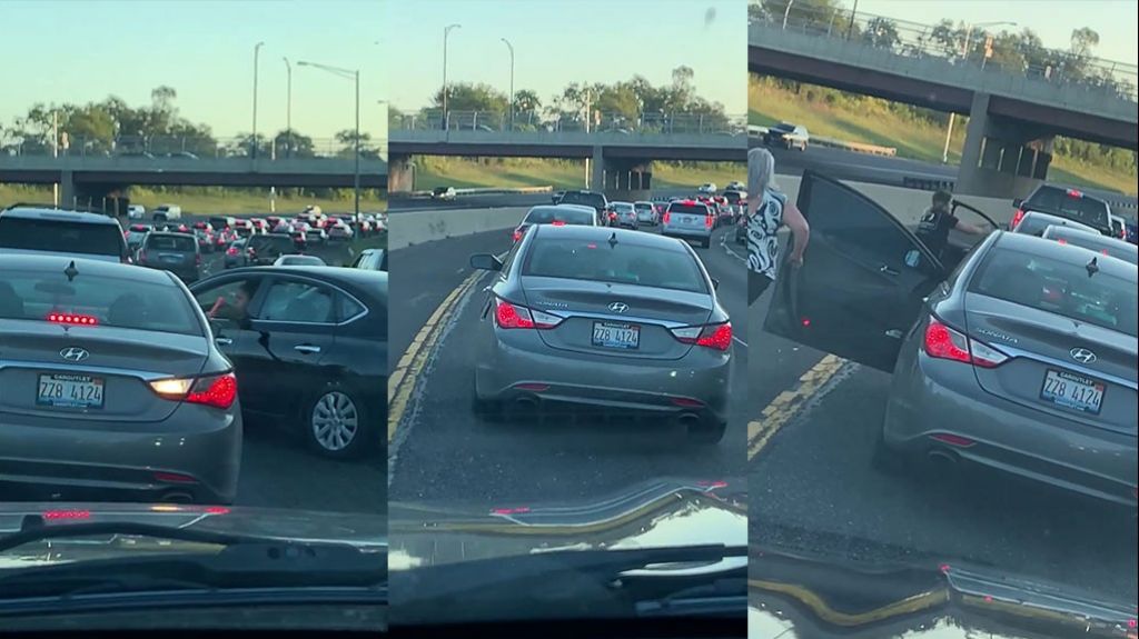  Video: A pu&ntilde;o limpio dos mujeres en medio del tap&oacute;n ma&ntilde;anero 