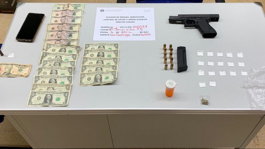  Arrestan un hombre en Cidra con una pistola y drogas 