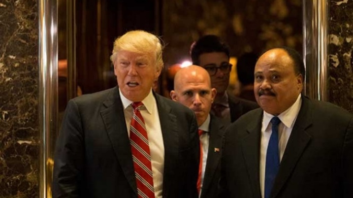 Se reÃºne Trump con hijo de Martin Luther King en medio de polÃ©mica