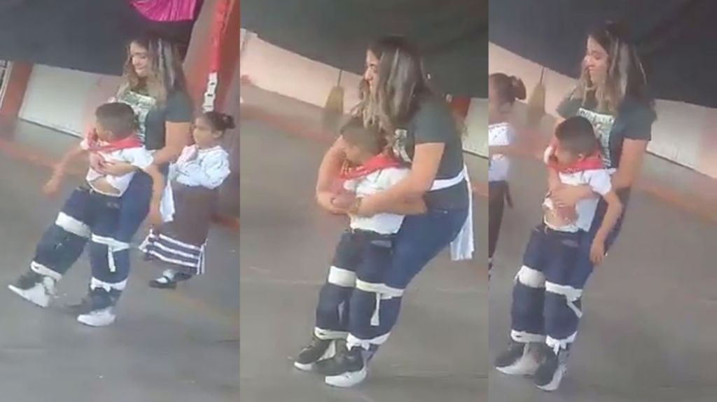  Video: Una maestra cumple el sue&ntilde;o de su alumno discapacitado (bailar en una obra de la escuela) 