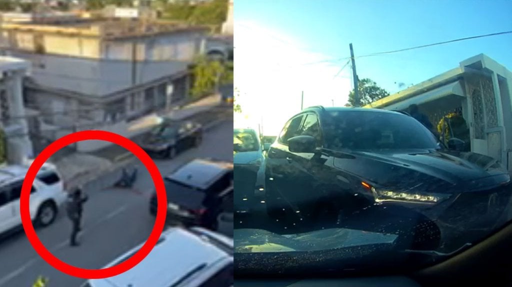  Captado en video persecuci&oacute;n de municipales de San Juan a sospechoso armado 