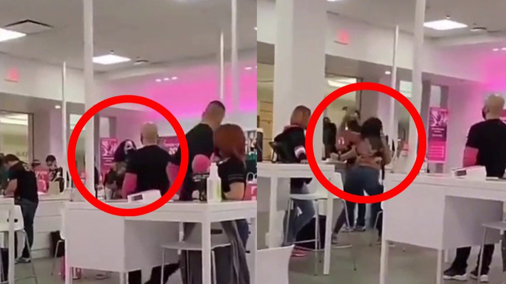  Captan en video otra “Yal” formando revolú, ahora en T-Mobile 