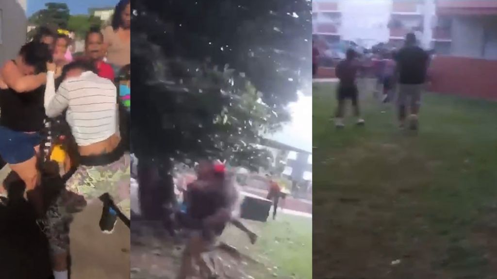  Nuevo video muestra otro &aacute;ngulo de la pelea en Llorens Torres que la acabaron con &ldquo;par de tiros al aire&rdquo; 
