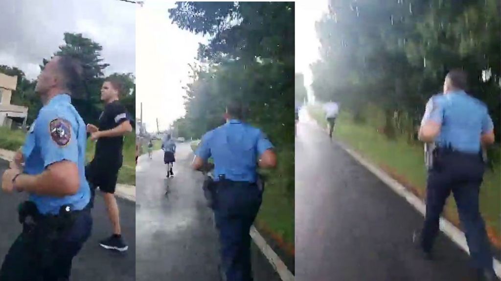  Video: Policia estatal corre uniformado en maraton de Morovis 