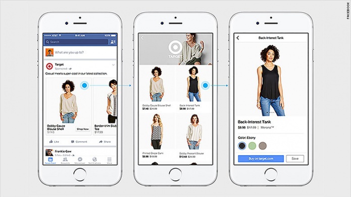 Facebook introduce nuevas caracterÃ­sticas de compras
