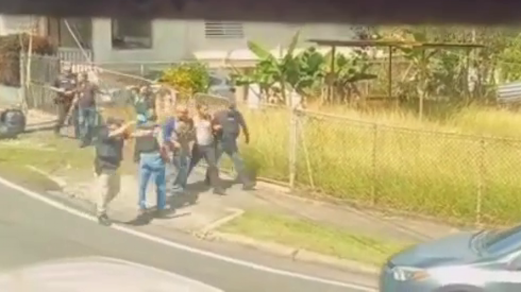  Video: Momento que arrestan sospechosos de dispararle a polic&iacute;as en Mayag&uuml;ez 