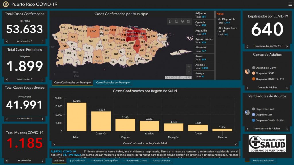  12 muertos y 441 casos confirmados de COVID-19, según informe DS 