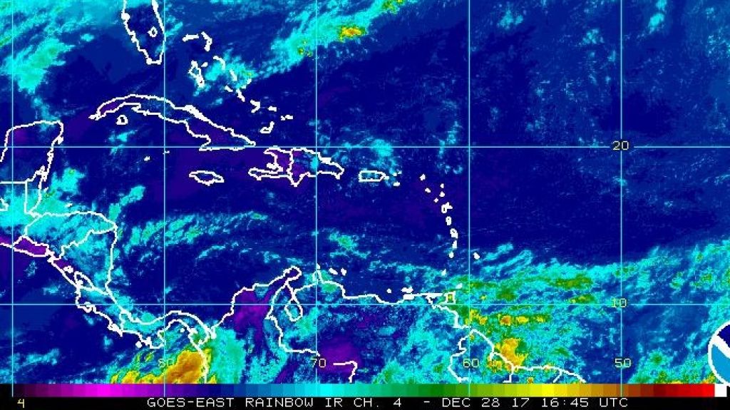 Prevalecen los aguaceros a travÃ©s de la mitad norte y este del paÃ­s
