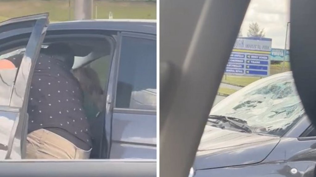  En video mujer que pide ayuda alegando violencia domestica 