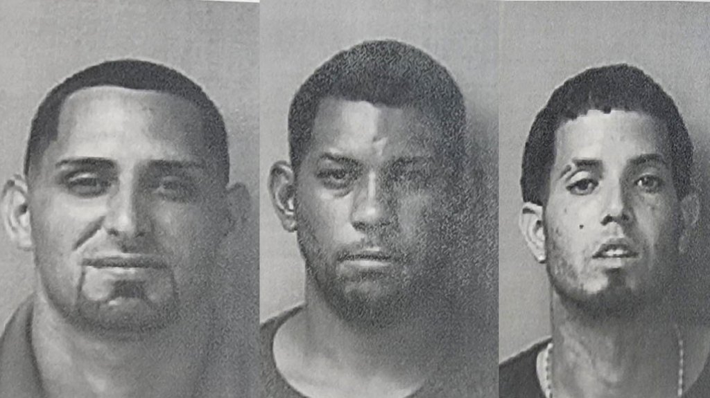  “Pillaron” a estos tres robando cable de la compañía Claro en Arecibo 