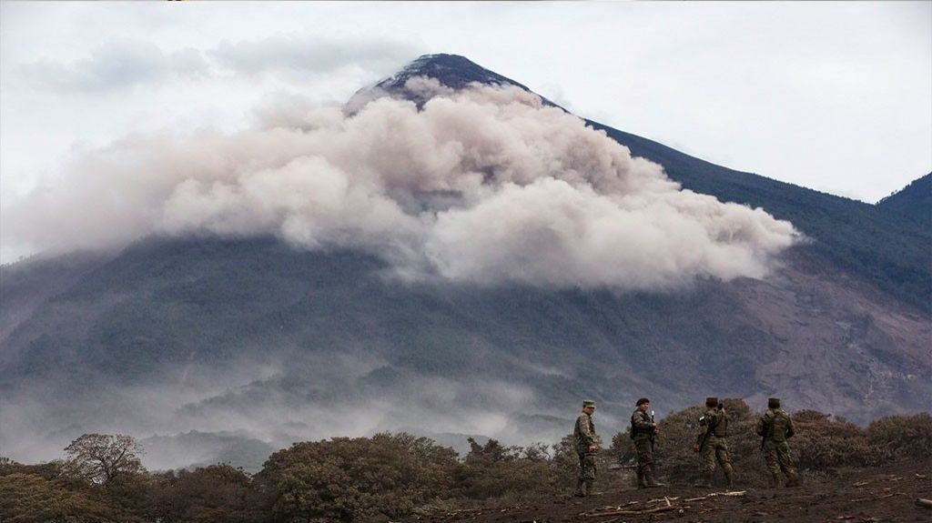  Cinco d&iacute;as despu&eacute;s, el volc&aacute;n de Fuego sigue activo en Guatemala 