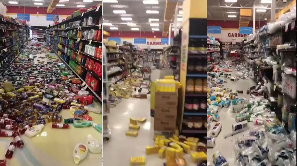  Video: As&iacute; qued&oacute; un supermercado en Yauco luego del temblor 