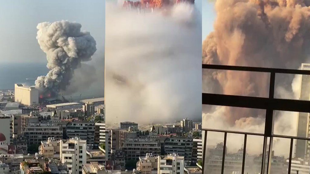  En video momento de la explosi&oacute;n esta ma&ntilde;ana en Beirut 