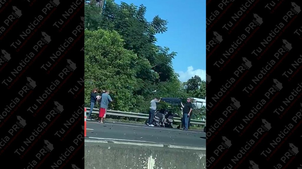  Video: Grave agente del polic&iacute;a impactado hoy por un auto en Bayam&oacute;n 