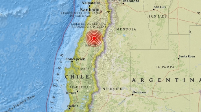 Un fuerte sismo sacude el centro de Chile